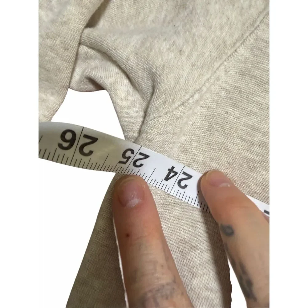 Vintage Gap Sweatshirt Large Heather Gray Made In USA 90s Cotton Blend Over Siz